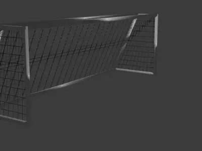 Football Goal Net - Realistic 3D Model Free low-poly 3D model