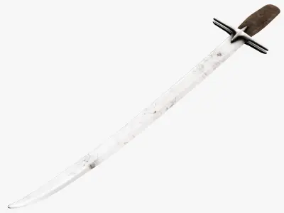 Medieval weapons Low-poly 3D model 11