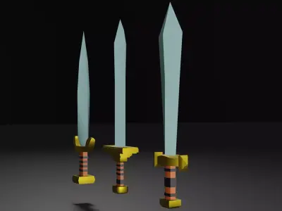 Swords legend of zelda sword Low-poly 3D model