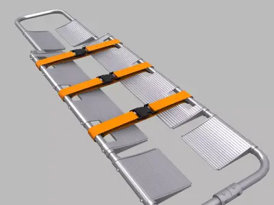 Scoop Stretcher Low Poly Low-poly 3D model