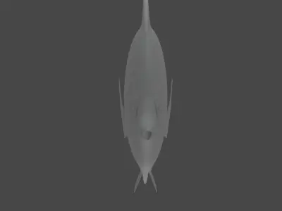 Butterfly Fish Low-poly 3D model