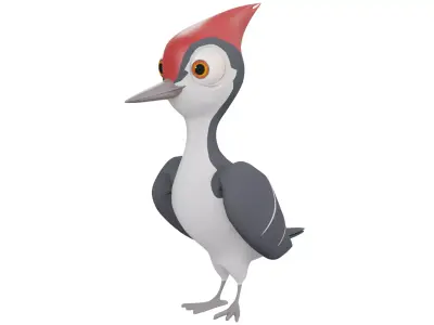 Woodpecker 3D model purchase