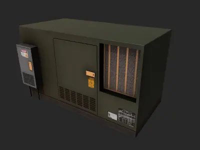 Electrical Box 5 Low-poly 3D model