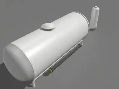 Industrial Tank 5 Low-poly 3D model