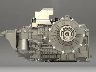 AUDI R8 quattro S-tronic 7-speed gearbox 3D model