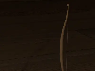 War Bow  Game Ready Low Poly 3D Model FREE Free low-poly 3D model
