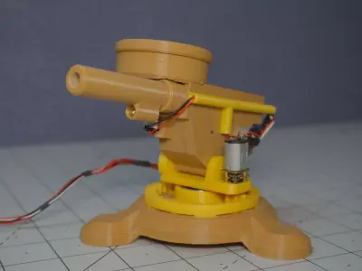 Turrent Gun 3D print model