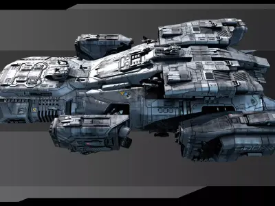 SF Vehicles - PACK01 Low-poly 3D model