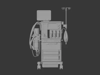 Modern Anesthesia Machine 3D model