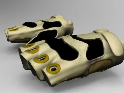 Tactical Military Gloves 3D print model