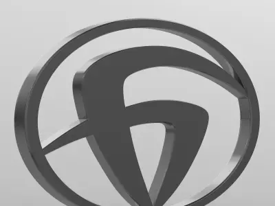bzkt logo 3D model