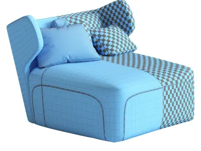 DC 100 Chaise Longue Ceccotti Collezioni 3D model