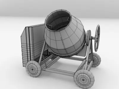Concrete Mixer 3D model shop