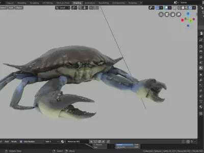 blue crab 3D model