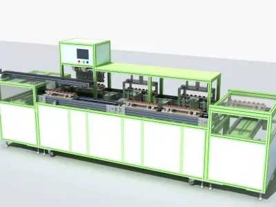 Industrial Equipment 20 - Automatic Testing Production Line 3D model