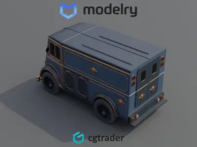 Delivery Van 3D model purchase