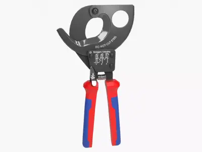Ratchet Wire Cutters Low-poly 3D model