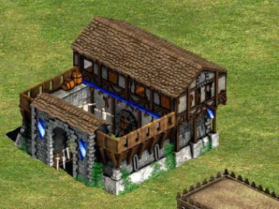 Age of Empires 2 HD Barracks Caserne Free 3D model