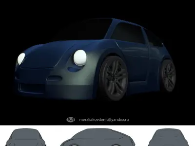 AAA Ferrari Half Moon Concept Design 3D print model