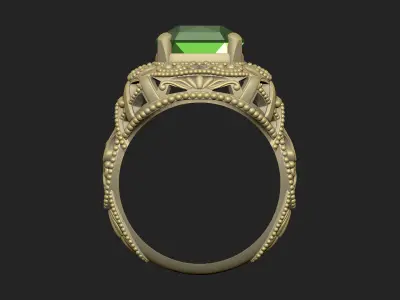 basic royal luxury v1 ring pattern gothic design 3D print model