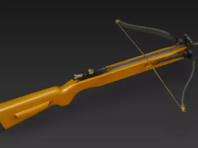 Medieval Crossbow 3D Model Low-poly 3D model