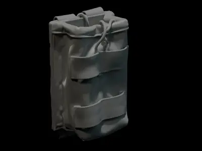 Marvelous Designer  AR15 Empty Ammo Pouch 3D model