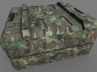 SciFi Crate Low-poly 3D model buy