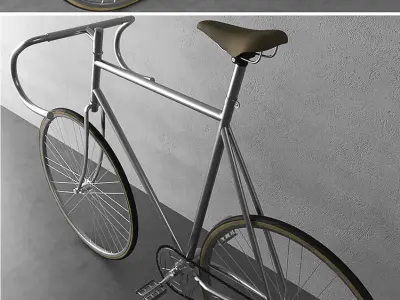 Bicycle with metal frame 3D model