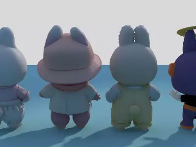 Labubu 03 3D model purchase