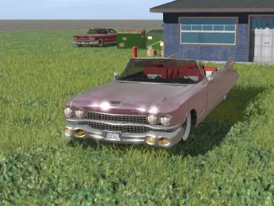 cadillac deville 1959  Free 3D model