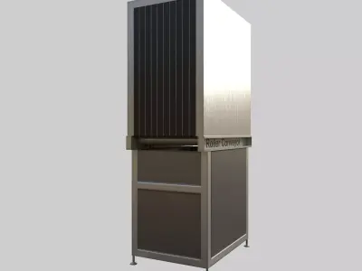 Roller Conveyor Low-poly 3D model