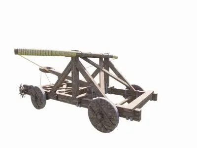 Medieval Catapult 3D model