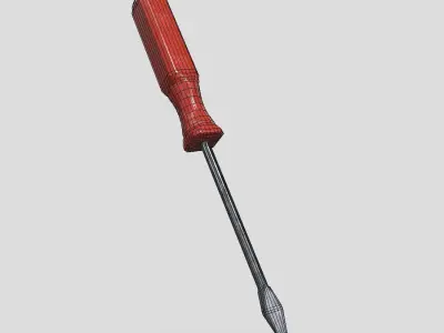 CC0 - Screwdriver Free low-poly 3D model