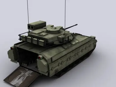 M2 Bradley Low-poly 3D model by sobul
