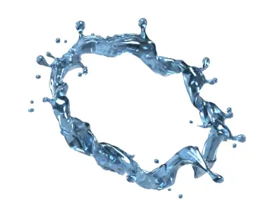 Water Splash 05 3D model