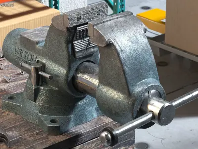 Wilton Pipe Bench Vise Dusty 3D model