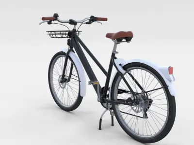 Generic Bicycle Black 3D model