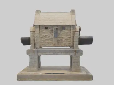 Stonemill Model Low-poly 3D model