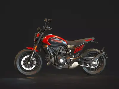 Base model Ducati Scrambler 2023 3D model