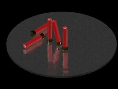 4-10 Shotgun pistol shell Free 3D model