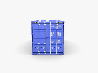 20ft Shipping Container Safmarine v2 3D model