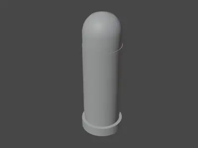 pistol bullet Low-poly 3D model