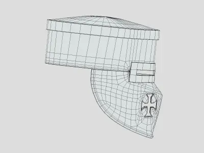 Medieval Helmet 06 Low Poly PBR Realistic Low-poly 3D model