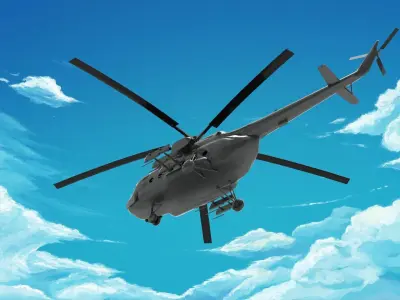 Mil Mi-8 Helicopter 3D model