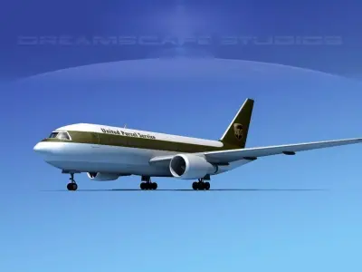Boeing 767-100 UPS 3D model