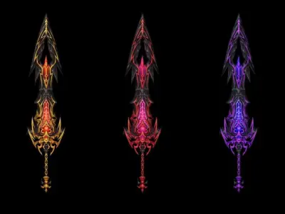Pure Evil Greatsword Low-poly 3D model
