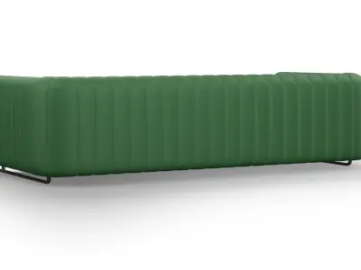 Green fabric Sofa  3D model