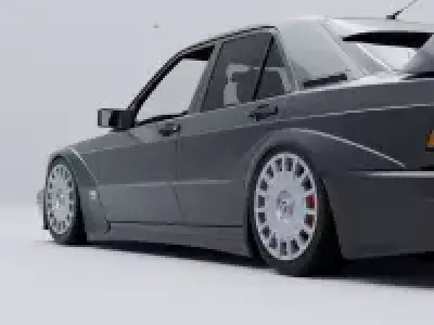 190E Evo v8 swap 3D model