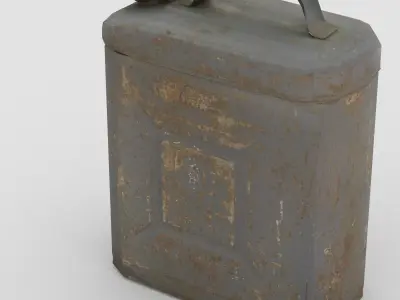 Jerry Can Low Poly Low-poly 3D model