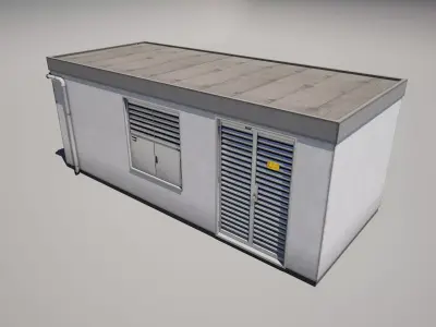 Electrical Utility Transformer Station 3D model